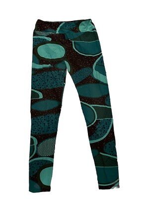 LULAROE Modern Green Oval Pattern Circles One Size Leggings