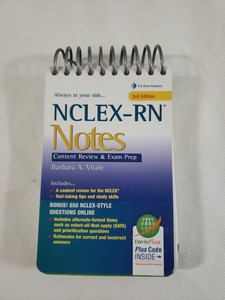 Nclex Rn Notes Content Review And Exam Prep By Vitale Barbara A Nursing Ebay