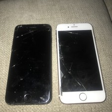 iPhone 7 A1778 LOT OF 2 BLACK /ROSE GOLD UNKNOWN CARRIER FOR PARTS ONLY