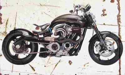 Confederate F113 Hellcat 2006 Aged Vintage Photo Print A4 Retro Poster