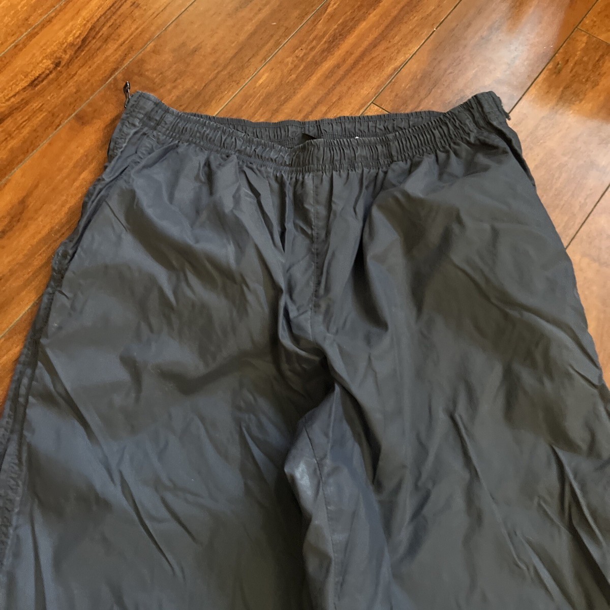 VTG 90s Nike Full Side-Zip Away Gray Swishy Track Pants