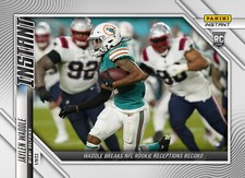 2021 PANINI INSTANT NFL #176 JAYLEN WADDLE - BREAKS ROOKIE RECEPTION RECORD