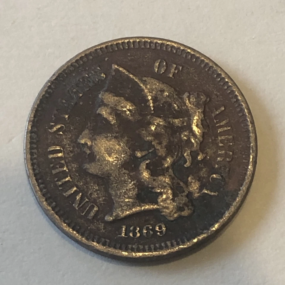 1869 Three Cent Nickel - Image 2 of 4
