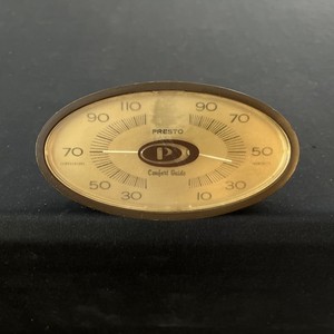 Vintage Presto Comfort Guide Humidity & Temperature Gauge Oval Design MCM Modern