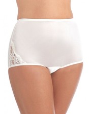 New Vanity Fair Perfectly Yours Lace Silky White Brief Panties Underwear 13001 6