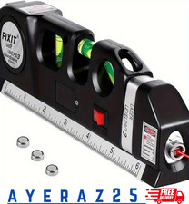 Laser Wasserwaage Linienlaser Maßband Laserwasserwaage Multifunktion mit Lineal