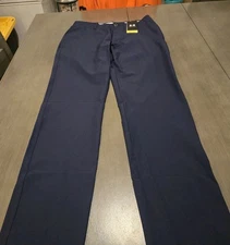 Under Armour Mens Golf Tapered Pants Upf 50 Stretch Navy 32/34