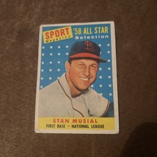 1958 Topps - Sport Magazine '58 All Star Selection Stan Musial #476