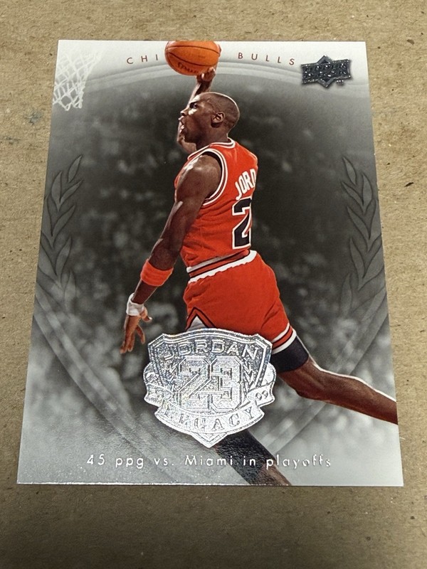 2009-10 Upper Deck Jordan Legacy Michael Jordan Card # 29 GOAT Bulls 6 Rings!