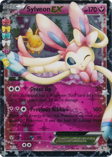 Moderately Played Sylveon EX - RC21/RC32 - Holo Rare ex Pokemon Generations: Rad