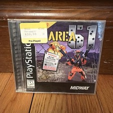 Area 51 PS1 (Sony PlayStation 1, 1996) CIB Complete Tested Working
