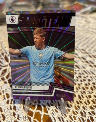 Panini EPL Score 22-23 2023 Kevin De Bruyne Score Team Purple Lazer /15 C2366