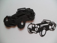 10 DIE CUT BLACK CARS  FOR CRAFTS