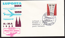 ✈ SABENA "Düsseldorf - Brüssel" 1959 Sonderflug LUPOSTA !!