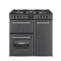 Belling Farmhouse 90cm Dual Fuel Range Cooker 5 Hobs 90DF Anthracite Grade C