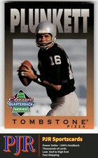 Jim Plunkett 1995 Tombstone Pizza Classic Quarterback Series #8 Oakland Raiders