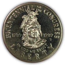 1789-1989-S Bicentennial of Congress Half Dollar Clad Proof PF Coin #27555