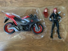 Marvel Legends Black Widow With Bike Riders Series Motorcycle New in Plastic