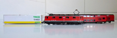 Minitrix N Zugset Sihltal mit Ae 6/6 und Dostos der SBB, OVP