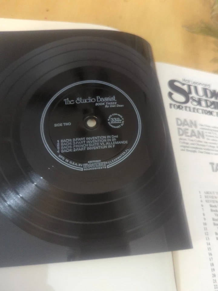 Dan Dean The Studio басист редкая бас-гитара книга, вкладки + демо-запись 1984 том #3 - Изображение 3 из 4