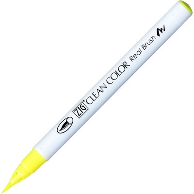 ZIG Clean Colour Real Brush Pen Fl.Yellow