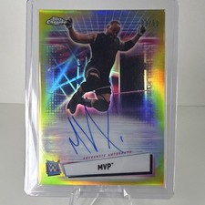 Topps 2021 Chrome WWE MVP Autograph Serial #03/50 RAW Wrestling Card