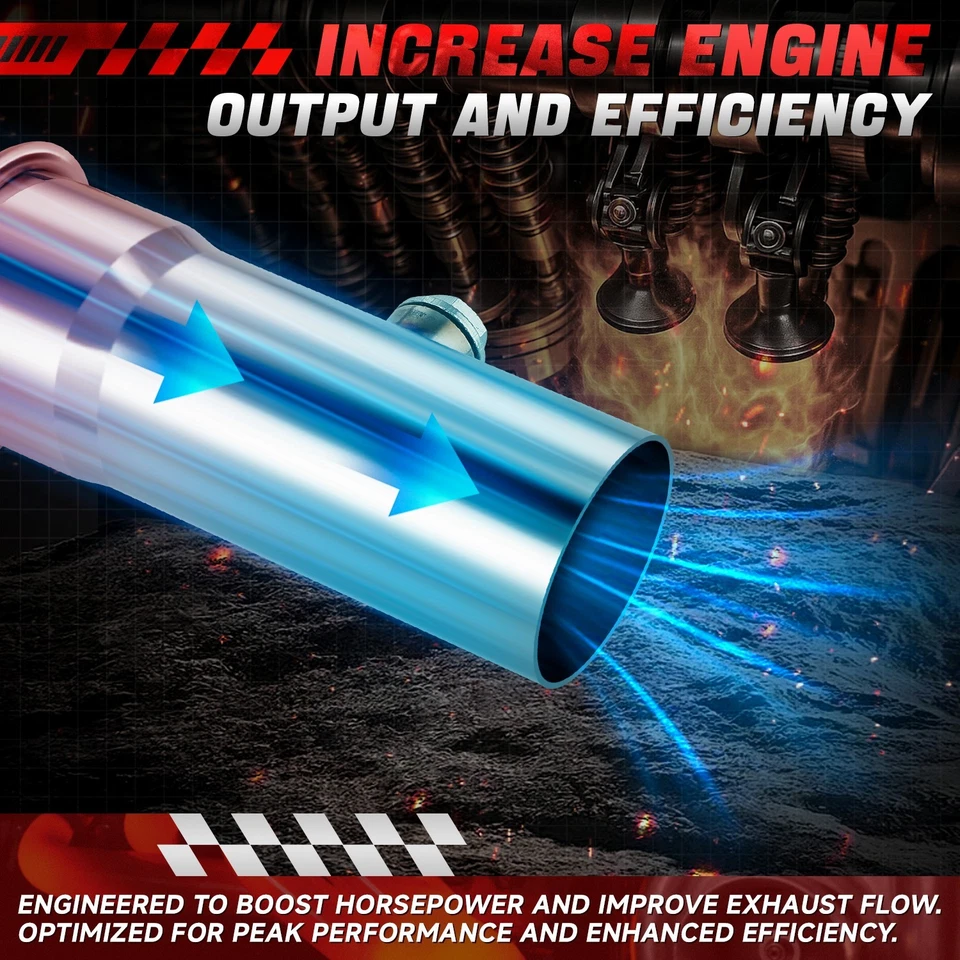 Colector pulido 3-1 tubo largo cabezal escape para Chevrolet Camaro V6 10-20 Foto 3 de 4