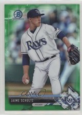 2017 Bowman Chrome Prospects Green Refractor 4/99 Jaime Schultz #BCP198 fm0