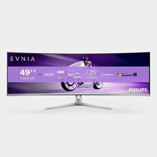 Philips Evnia 49 Zoll Curved OLED Gaming Monitor 240 Hz USB-C Ambiglow Weiß