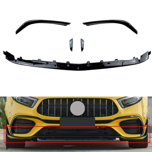 5 Pcs ABS Front Bumper Lip Kit For Mercedes Benz A-class W177 A45 2019-2021