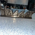 Vintage Haeger Pottery Floral LOGO Shelf Display - Bronze Metallic MCM Pottery
