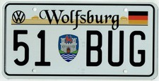 1951 Wolfsburg Germany Volkswagen Vw Metal License Plate No Frame Ghia Bug Bus 1951 Wolfsburg Germany Volkswagen Vw Metal License Plate No Frame Ghia Bug Bus