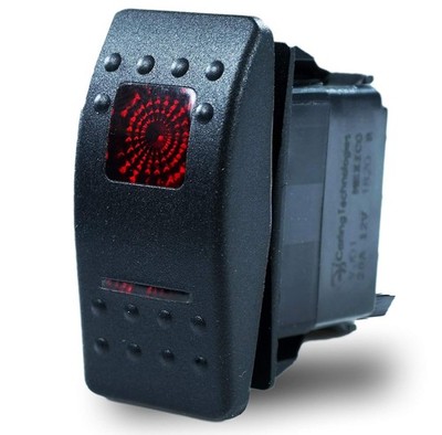 Carling Technologies Sealed Lighted Rocker Switch DPDT 7 Connections... 
