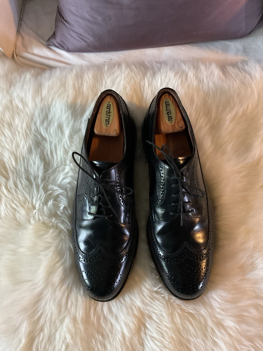 Vintage Bostonian Impression Men Size 10 Wingtip Black Dress Shoes s-l400.jpg main image 4