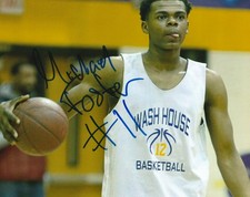 Michael Foster Jr. Signed 8x10 Photo Auto 76ers Wizards NBA Autograph COA PROOF
