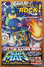 2014 Archie Comics Mega Man Print Ad/Poster Official Video Game Promo Pop Art