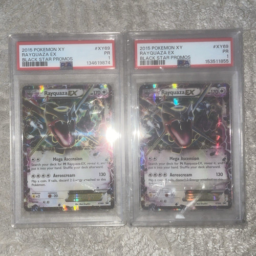 Pokemon TCG Rayquaza EX XY69 Black Star Promos Holo Promo Lot 2 English 2015