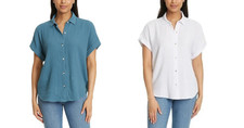Jessica Simpson Women's Short Sleeve Gauze Top