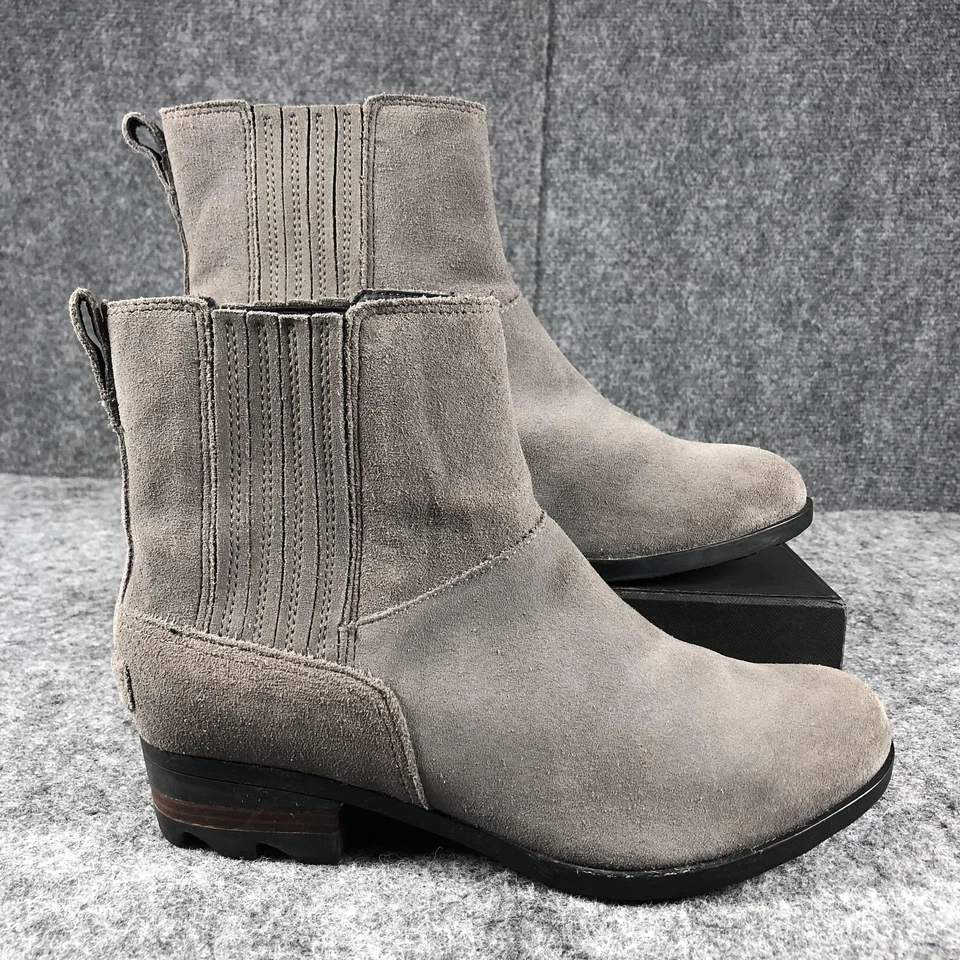 Sorel Botas Mujer Talla 8.5 Gamuza Tobillo Chelsea Sin Cordones NL3079-052 Invierno Otoño Foto 2 de 4