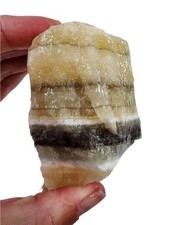 Zebra Calcite Crystal Natural Specimen Mexico 230.1 grams