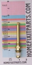 Faucet Repair Diverter Stem Fits Sterling Group 16 Stem Length 4.75