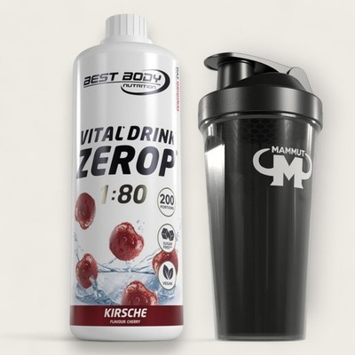 Best Body Nutrition Vital Drink Zerop Getränkekonzentrat Sirup + Shaker  