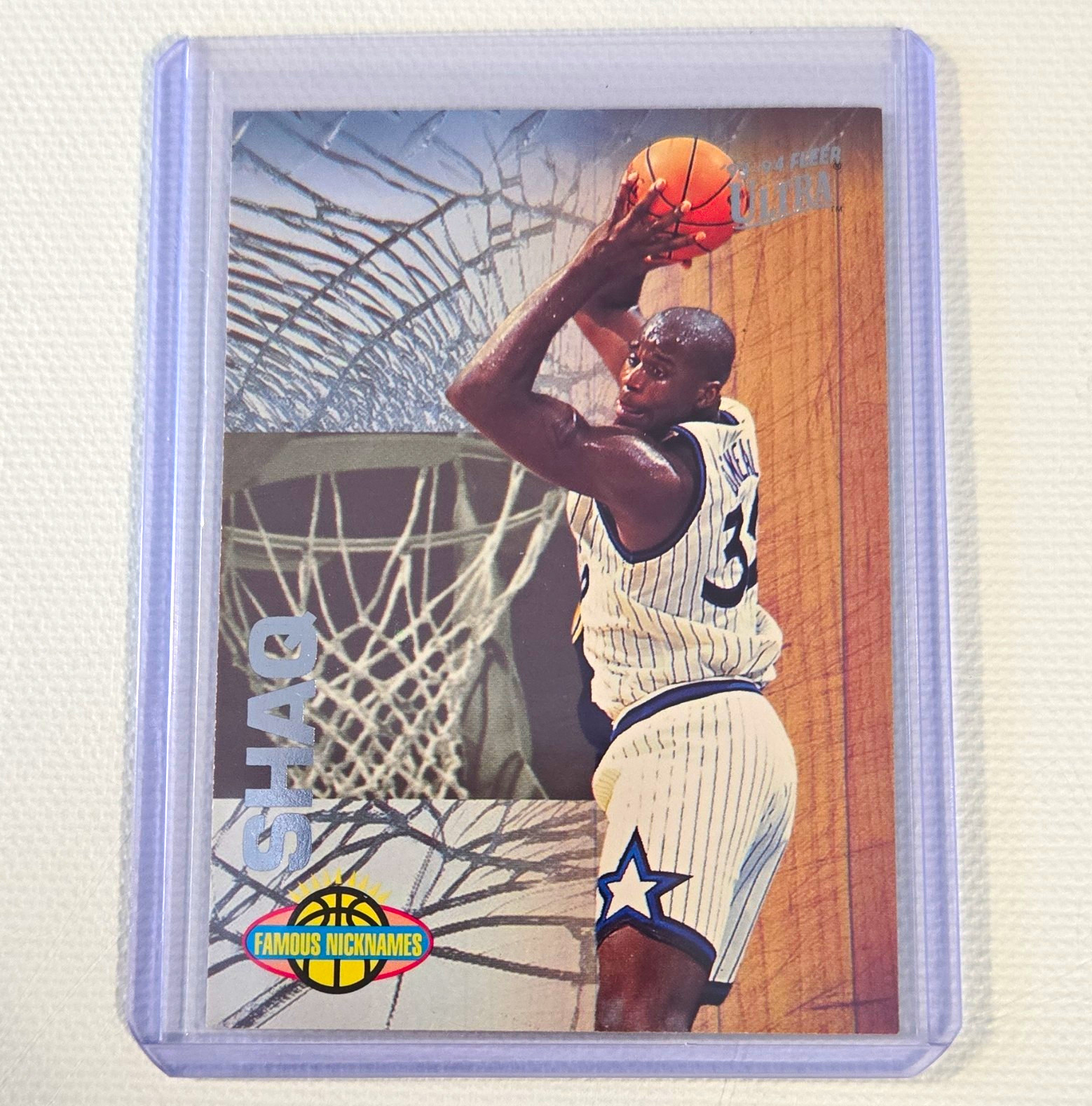 Fleer Ultra 1993-94 Famous Nicknames Shaquille O'Neal Orlando Magic #13 Insert