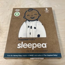 Happiest Baby Sleepea 5-Second Swaddle - 100 Organic Cotton Baby Swaddle Blan...
