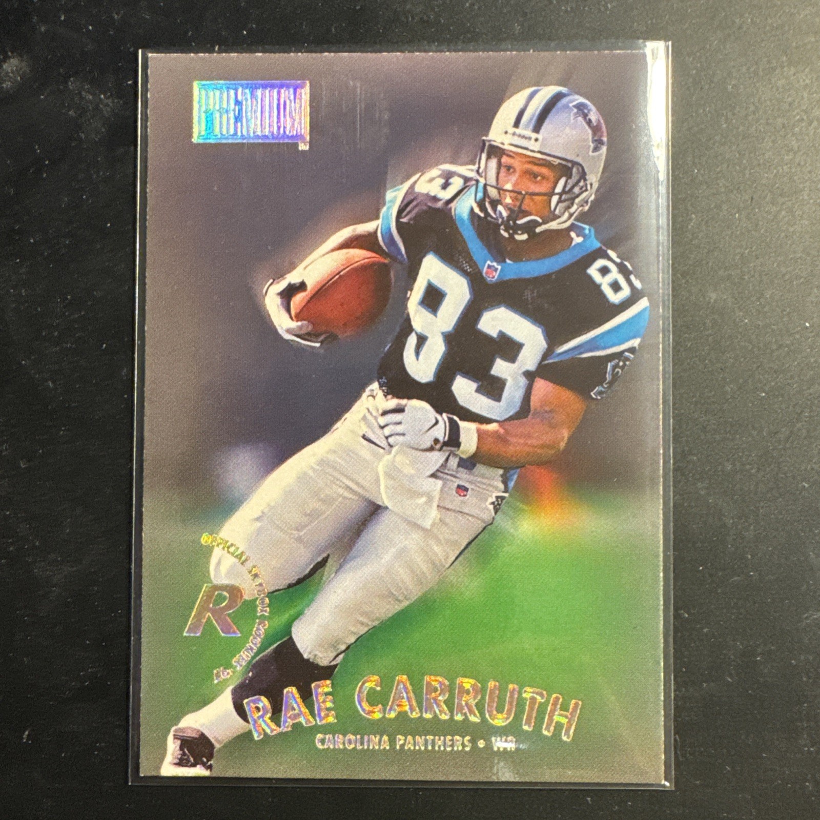 1997 Skybox Premium Rae Carruth #216 Rookie Panthers RC