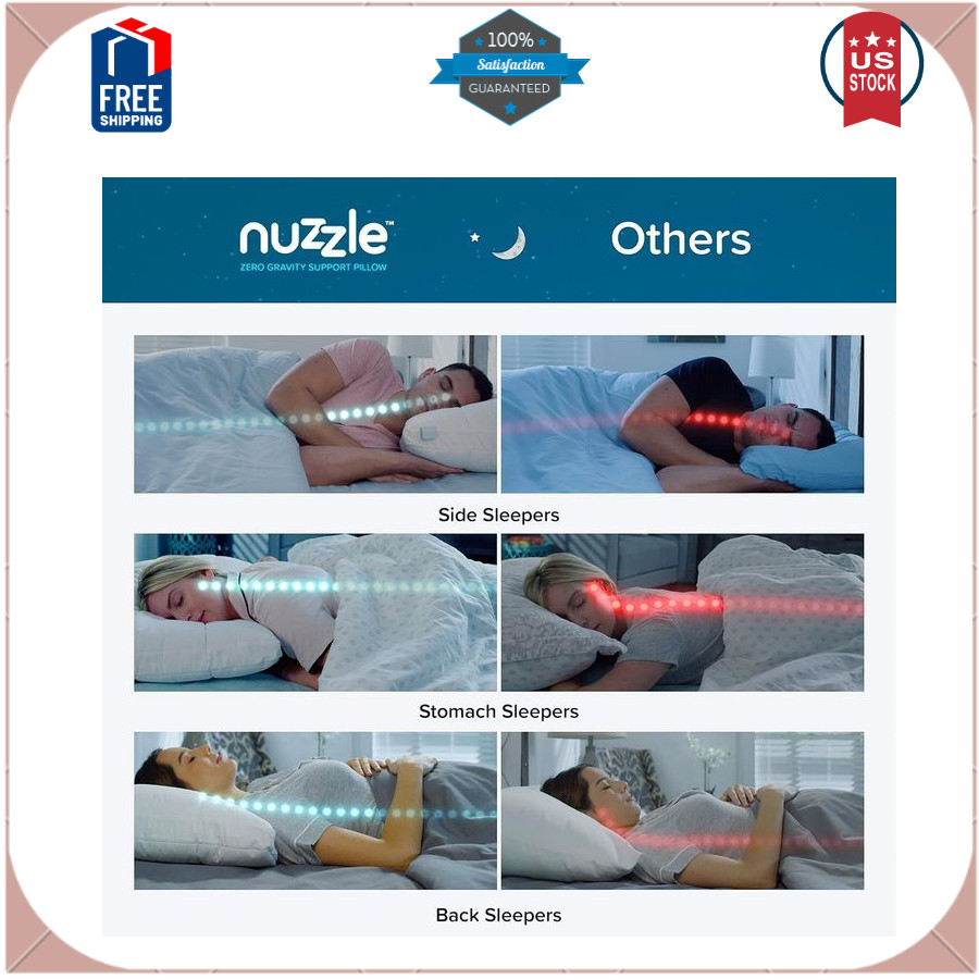 Cooling Adjustable Bed Pillow Standard Size for Side Back Stomach Sleepers