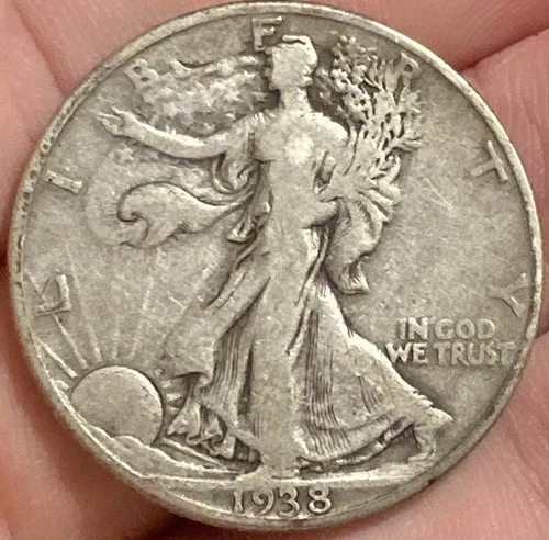 1938 D Walking Liberty Half Dollar VG Semi-Key