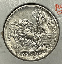 1914 Italy Two 2 Lire Nice AU Condition