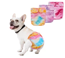 UNIPUP Female Dog Diapers Reusable No Tail Hole Period Panties Size M Washable