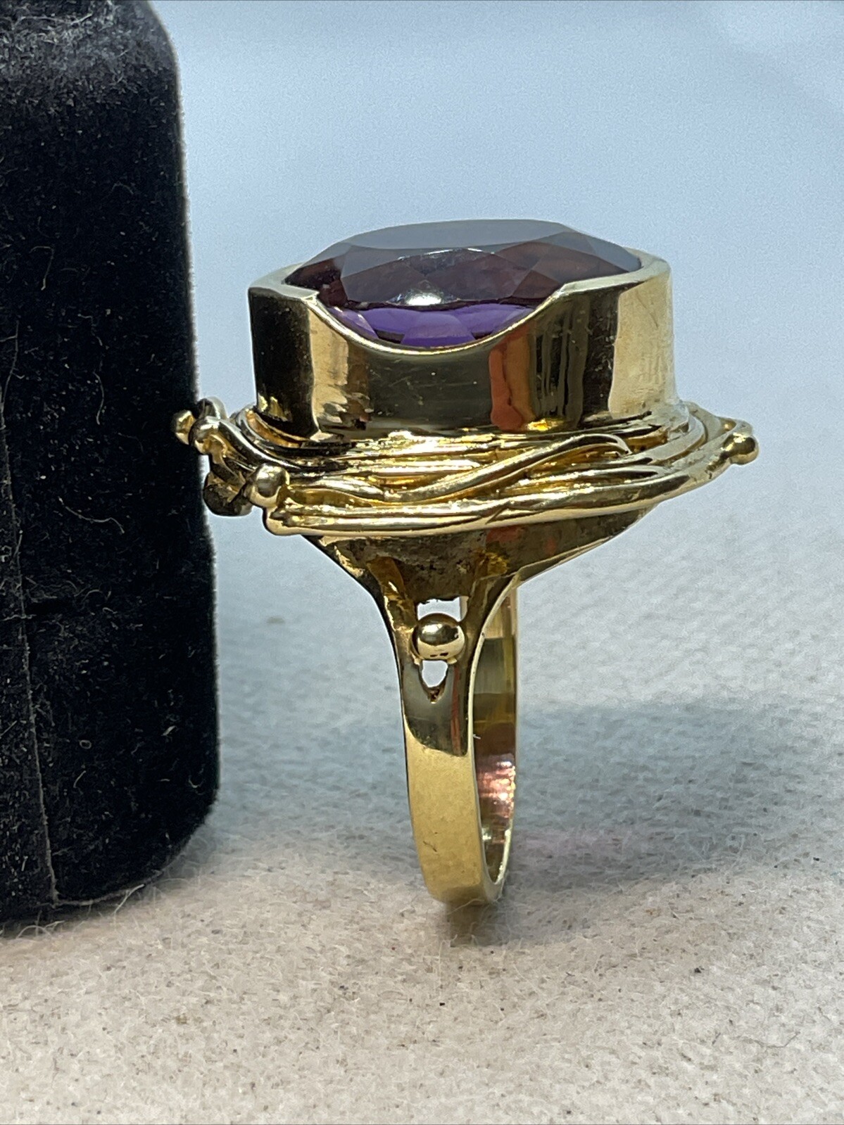 IMPRESSIVE MASSIVE Solid 18K (750) Yellow Gold Am… - image 21